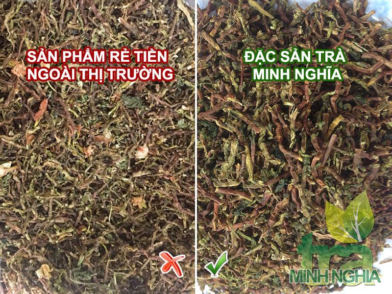 So sánh thành phần trà dây trong trà sơn mật hồng sâm