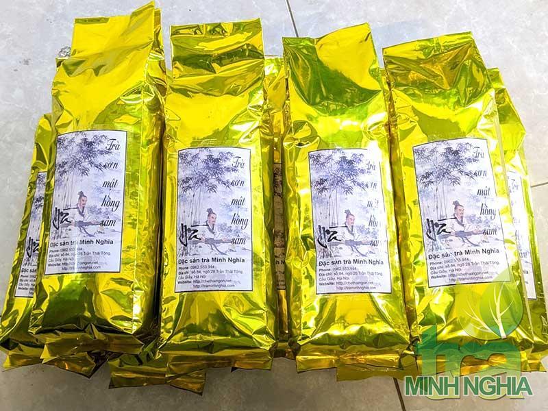 Gói trà sơn mật hồng sâm thượng hạng