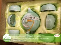 Bộ ấm chén hình cá 3D loại 2 cá