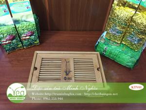 Khay trà tre chấn song KTV01