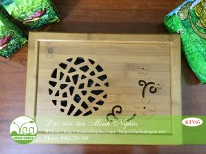 Khay trà tre tổ ong KTV05