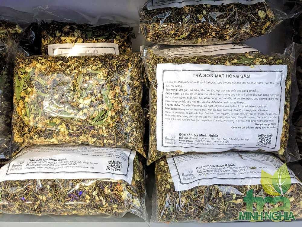 Trà SƠN MẬT HỒNG SÂM chuẩn vị chất lượng loại 1 gói 500g